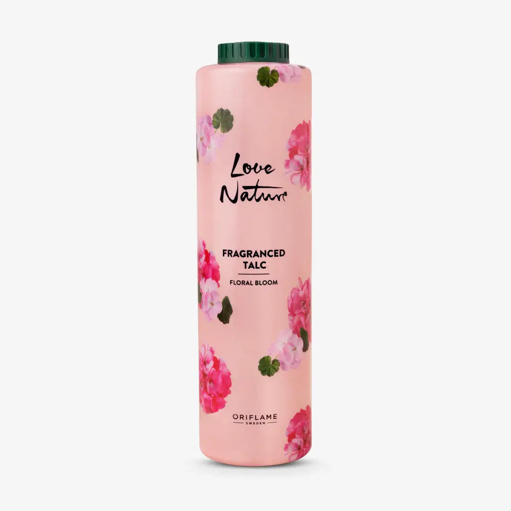 Oriflame Love Nature Fragranced Talc Floral Bloom | Fresh, Elegant Scent for Everyday Comfort - 400g