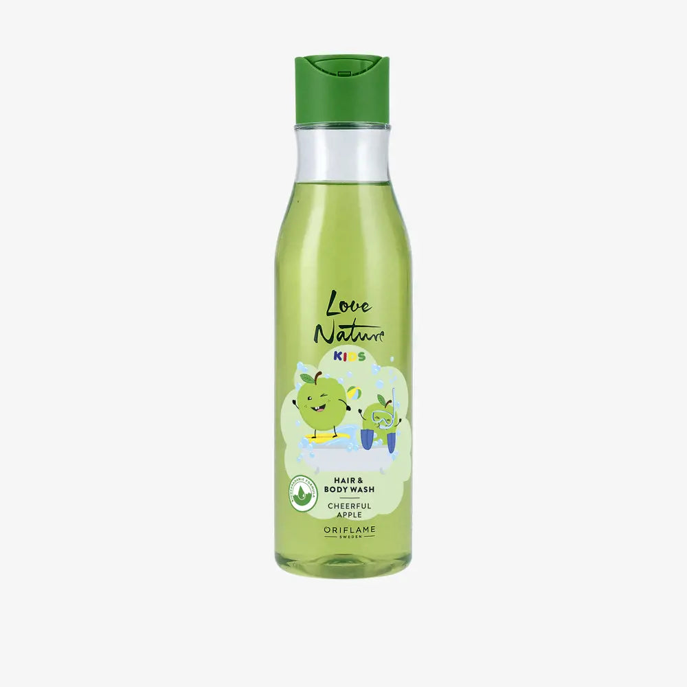 Oriflame Love Nature Kids Hair & Body Wash | Cheerful Apple for Gentle Cleansing - 250 ML