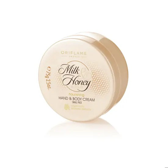 Oriflame Milk & Honey Gold Nourishing Hand & Body Cream Small (75g)