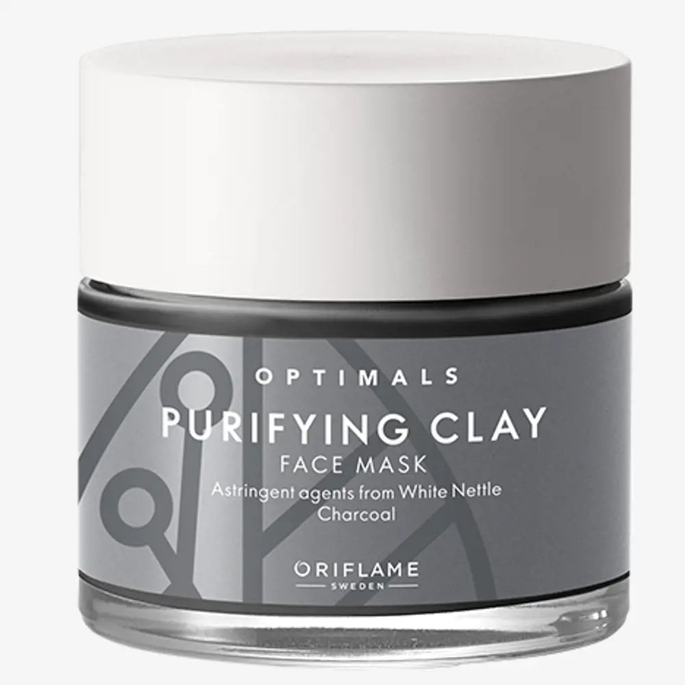 ORIFLAME Optimals Purifying Clay Face Mask | Deep Cleansing for Refreshed, Clear Skin - 50 ML