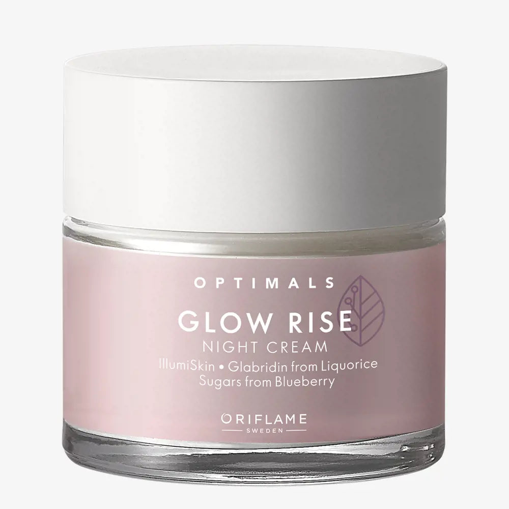 ORIFLAME Optimals Glow Rise Night Cream | Overnight Radiance for Bright, Refreshed Skin - 50 ML