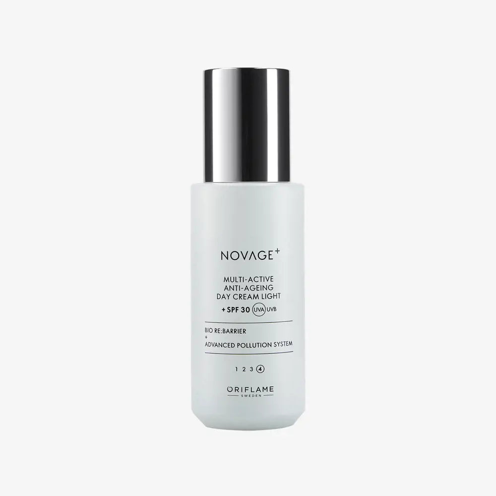 ORIFLAME Novage+ Multi-Active Anti-Ageing Day Cream Light SPF 30 – Lightweight Daytime Care (50 ML)