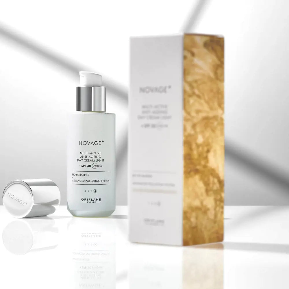ORIFLAME Novage+ Multi-Active Anti-Ageing Day Cream Light SPF 30 – Lightweight Daytime Care (50 ML)