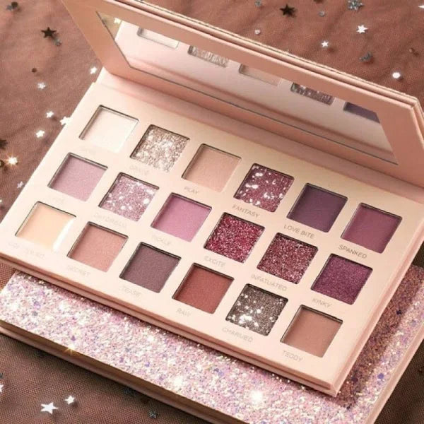 18 Colors Pigmented Nude Beauty Eye Shadow Palette Eye Shadow 18 g  (The Nudes Blushed)