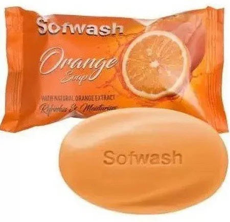 MODICARE Sofwash Orange Soap: Invigorating Clean with a Bright Citrus Aroma (4 Unit x 75 g each )