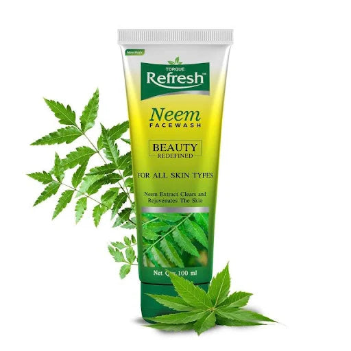 Neem Face Wash - Torque Refresh for Acne-Prone Skin - 50 ML - PACK OF 2