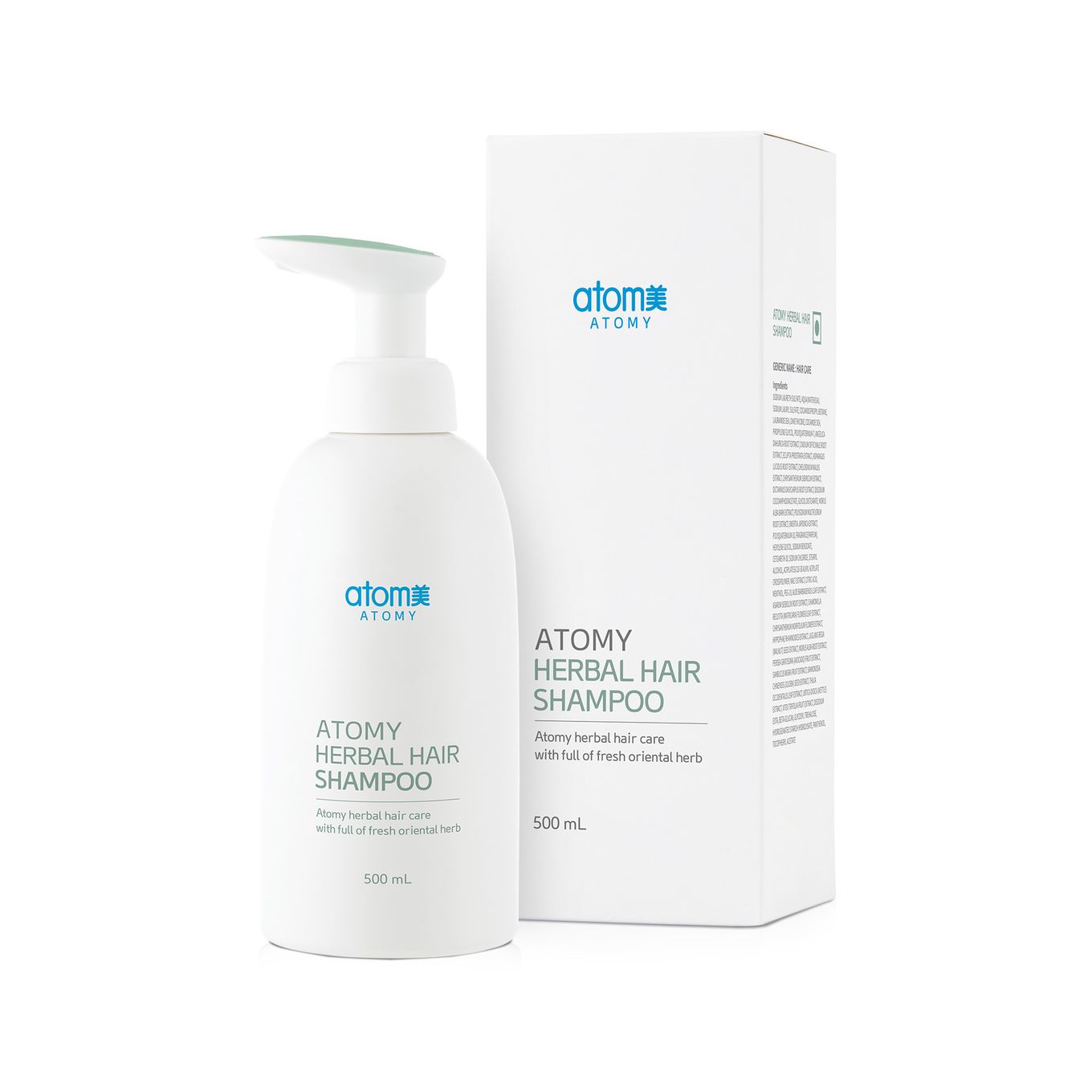 Atomy Herbal Hair Shampoo (500ml) – Mild Acidic Scalp Cleanser with Saengmodan & 16 Botanical Extracts for Soft, Voluminous & Balanced Hair