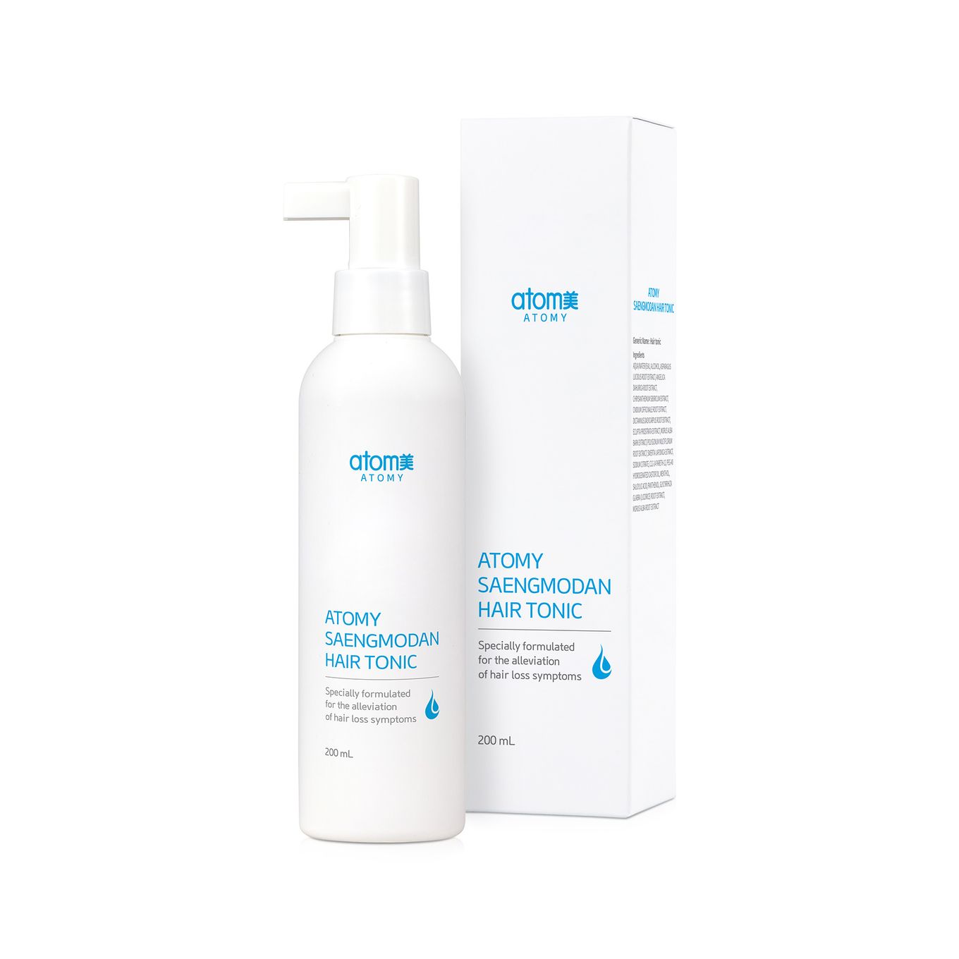 Atomy Saengmodan Hair Tonic (200ml) – Korean Herbal Scalp Mist with 11 Botanical Extracts, Menthol & Salicylic Acid for Root Strengthening & Sebum Control