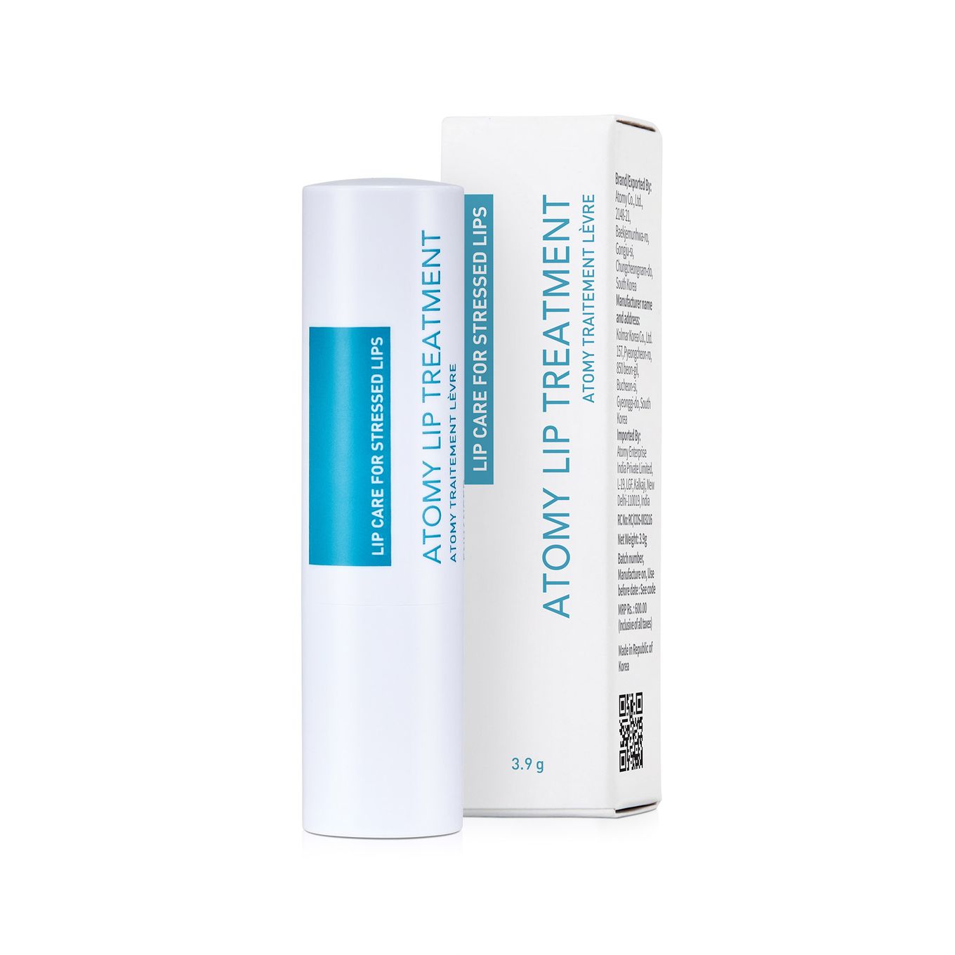 Atomy Lip Treatment (3.9g) – Intensive Overnight Lip Repair Balm with Shea Butter, Rose Oil & Botanical Wax for Dry, Cracked Lips